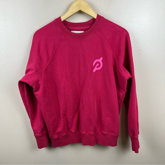 Spiritual Gangster Tops - Spiritual Gangster Peloton Classic Crewneck Sweatshirt Small Berry Pink Graphic